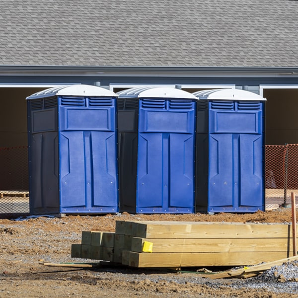 what is the expected delivery and pickup timeframe for the porta potties in Randolph IA